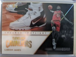LEBRON JAMES 2020-21 Panini Noir Sneaker Spotlight #d/99 SP Basketball Card #10