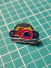 Vtg 1992 Eckerd Rx 40th Anniversary Gold Tone Lapel Pin