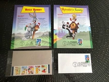 Mixed Lot~Stamps~Sunday Funnies~Souvenir Sheets~Bugs Bunny~Sylvester And Tweety