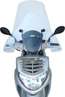Parabrezza Komplett Mit Fabbri Halterungen FüR Sym HD 125, 2007-2010 Transparent