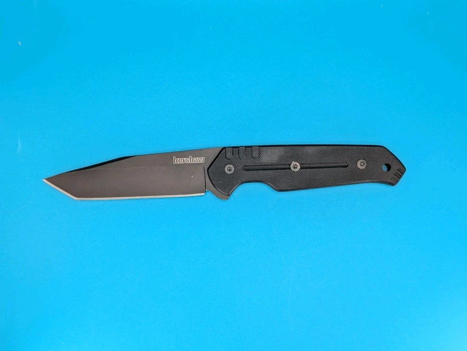 Retired Kershaw 3431 Tone Fixed Blade Knife with Nylon Belt Sheath! - Image 3 of 4