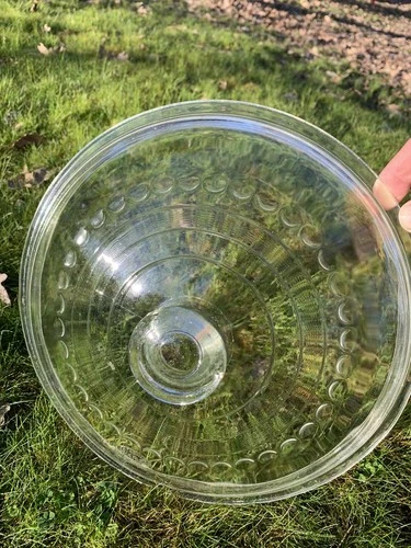 Vintage Cast Iron Wagner Ware C10 Domed Clear Glass Lid MINT FAST SHIPPING