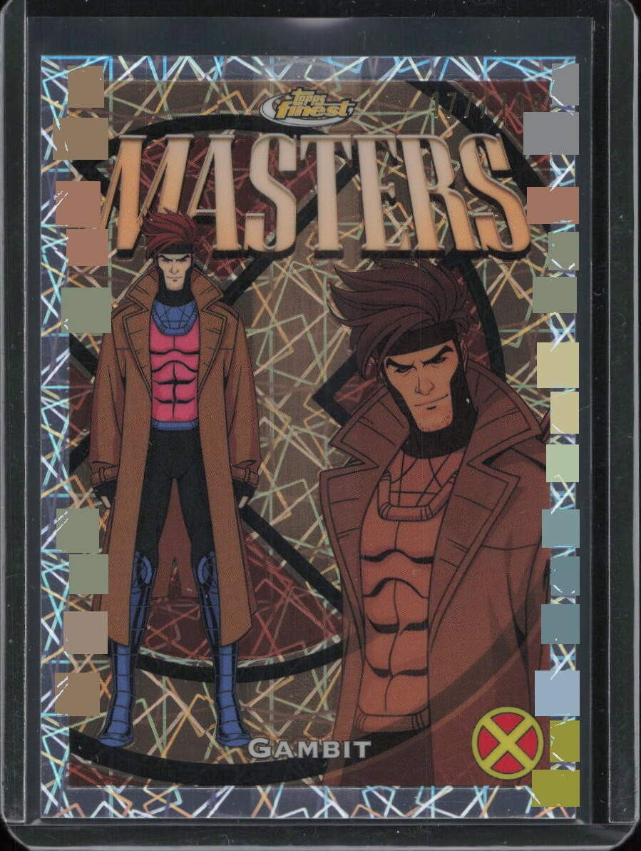 2025 Topps Finest X-Men '97 #32 Gambit Laser Refractor