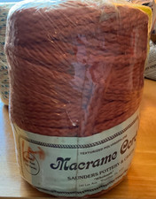 Vintage Saunders Orange Polypropylene Macrame Cord 6mm 300 Feet/100 Yard