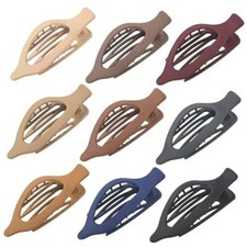 9 Pack Flat Hair Clips for Women, Matte Claw Clips for Thick Multicolor-Regular