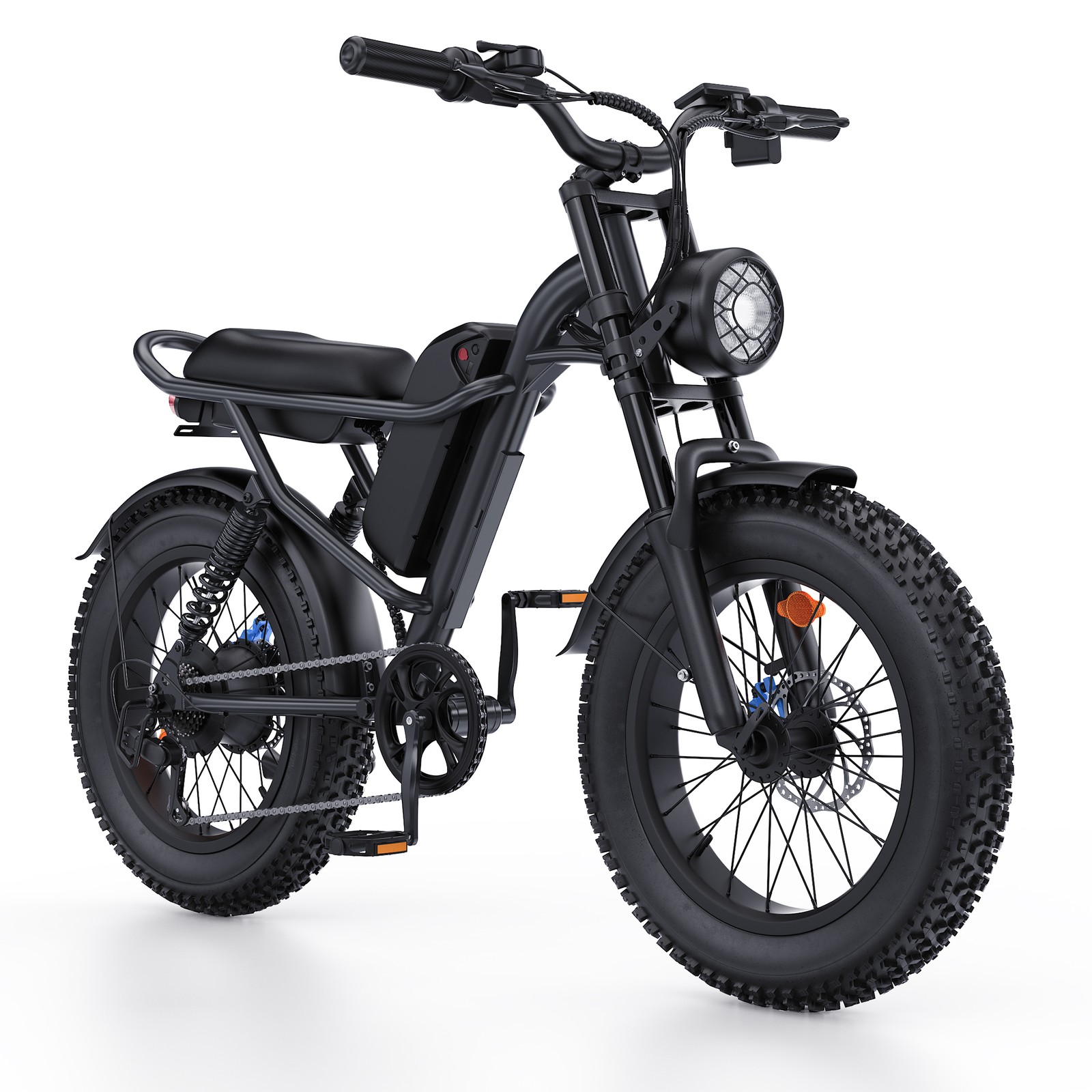 20" Fat Tire Electric Bike for Adults 1500W Ebike 48V 28 MPH Electric Bicycle
