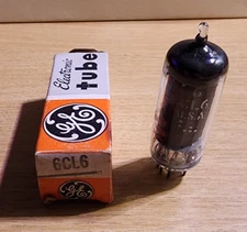 6CL6 GE Power Pentode Miniature Vacuum Tube - NOS - TESTED