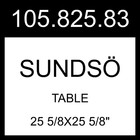 IKEA SUNDSO SUNDSÖ Table Light Green Outdoor  25 5/8x25 5/8" 105.825.83