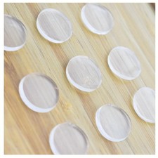 Glass Table Top Bumpers Rubber Pads Clear 18mm 3mm Thickness 20 Count