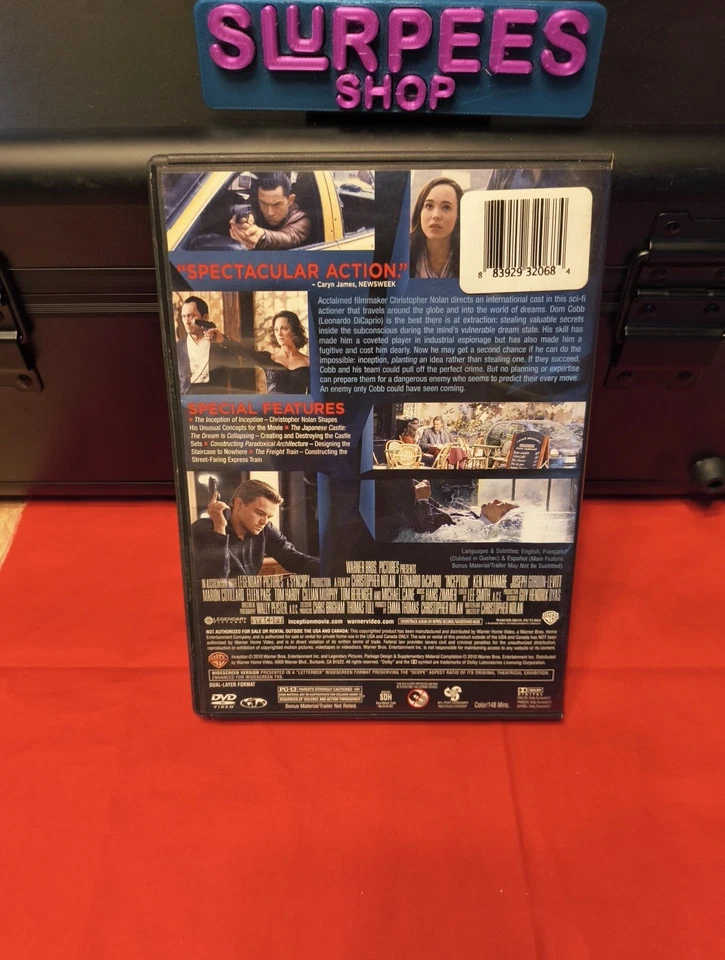 Inception Dvd 2010 Good Working Condition Leonardo DiCaprio  - Image 2 of 3