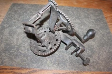 Cast Iron HUDSON PARER Co. Clamp on Apple Peeler/Corer Pat. Jan 2, 1882