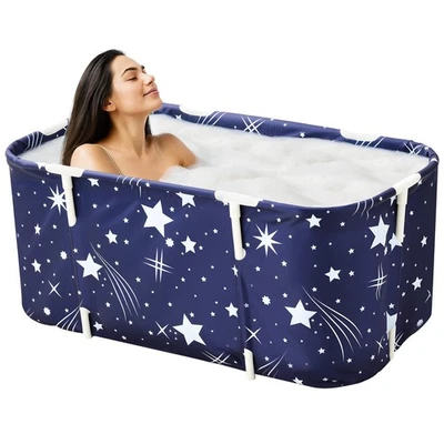 Bathtub Foldable Free Standing Soaking Bath Tub Adult SPA Bathtub Portable