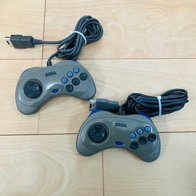 Sega Saturn Console + 2 Controllers, Racing & Mission Sticks, AV & Power Cords