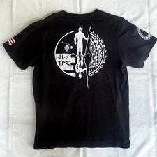 Hawaii Skin Diver Shirt XL Blk Na Koa Spearfish Lawaia Fish Uku Hammah Maui 2947