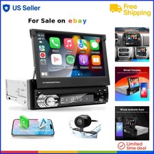 Car Stereo Touchscreen Bluetooth Backup Camera FM Radio Android Auto CarPlay ...