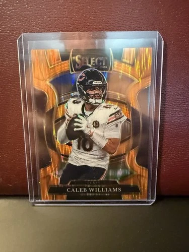 2025 Panini Select - Concourse Caleb Williams #73 Orange Shock Prizm /499