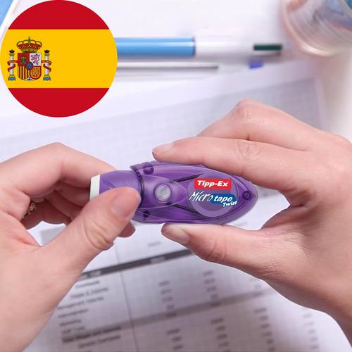 BIC Tipp-Ex Cinta Correctora de Bolígrafos, Óptimo 3 unidades, Multicolor - Photo 5/5