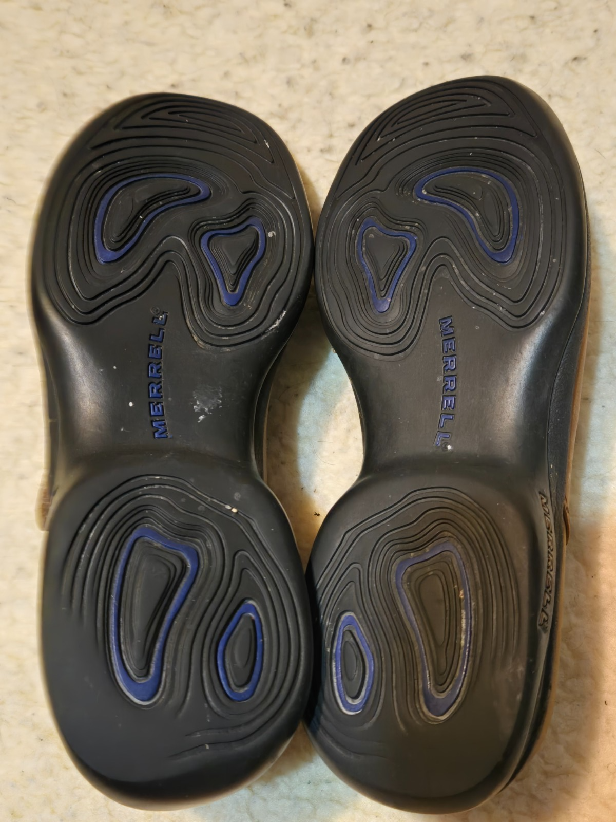 Merrell Topo pochette cervo marrone pelle mules zoccoli scarpe comode taglia 7 5