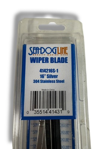 SEA-DOG LINE 414216S-1 WIPER BLADE 16" SILVER/Stainless Steel 414216S-1 - Picture 2 of 4
