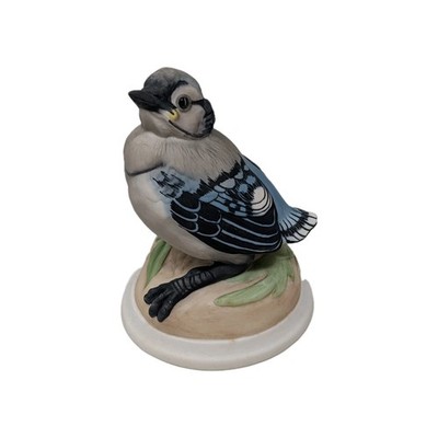 BOEHM Porcelain Baby Blue Jay Bird Figurine # 436 - Made In USA