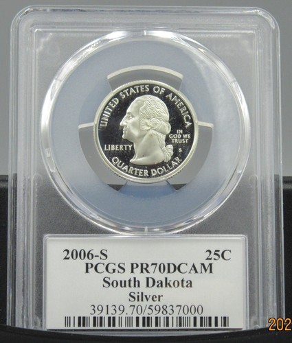 2006 S South Dakota Silver PCGS PR 70 DCAM - Picture 2 of 2