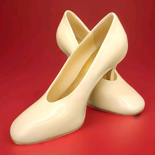Pumps Burberry Prorsum Patent Leather Round-Toe Heels Baby Collection Rare EU-37 - Picture 3 of 17