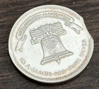 Rare 1 Oz Amark 1987 Vintage Silver Round Error Clipped Planchet