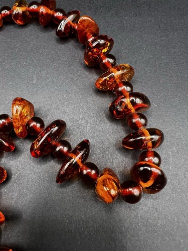 21" Amber Necklace Graduated 15mm - 25mm Baltic Honey - Picture 6 of 8