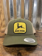 John Deere Camo SnapBack Hat Logo Custom Made