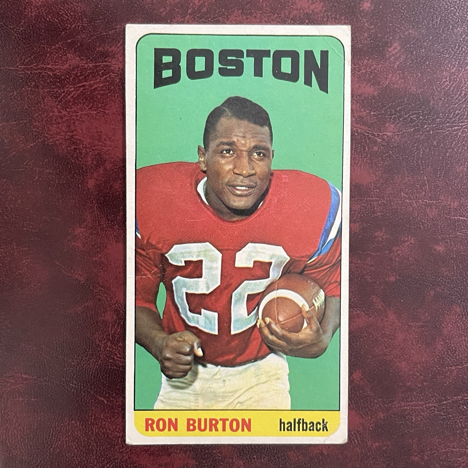 1965 Topps AFL Set RON BURTON rare SP #4 BOSTON PATRIOTS - VG/VG-EX