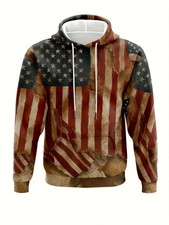 Patriotic American Flag 3D All Over Print Hoodie - Adults  Youth