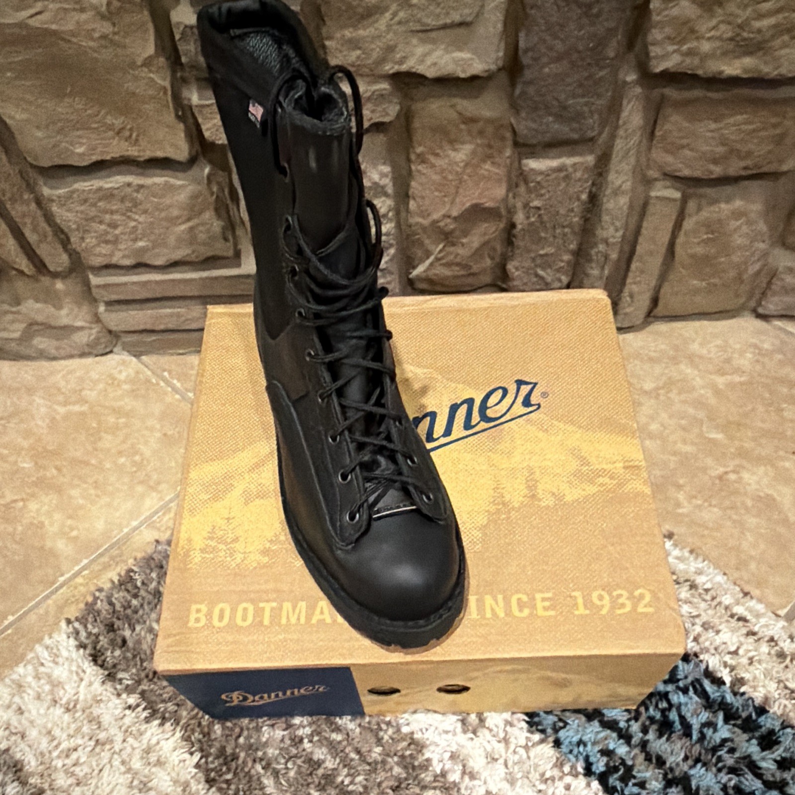 Danner GORE-TEX Leather Black Lace-Up Combat Boots Men’s US 12 D Mid ...