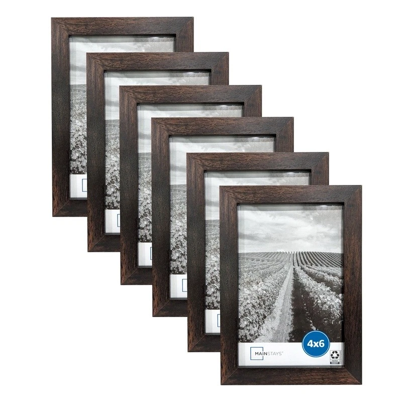 Juego de 3 marcos de fotos de galería 4x6 sobre mesa arte de pared exhibición collage decoración nuevo Foto 2 de 4