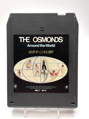 THE OSMONDS   Around the World Live 8-Track 1975 Pop Rock Kolob CRC - UNTESTED!