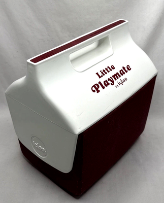 Vintage 1985 Igloo Little Playmate Ultra Cooler Red/White 6 Pack