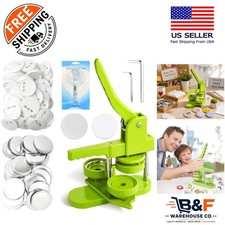 Creative 58mm Button Maker Machine for DIY Badges   100 Supplies Included