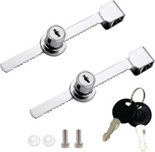 Sliding Glass Door Ratchet Lock with Chrome FinishGlass Display Case LockKeye...