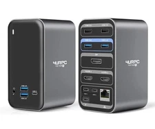 4urpc USB C Docking Station for MacBook Pro, 13 Ports Laptop Dock 