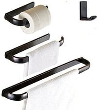 Bronze Bathroom Accessories, Oil Rubbed Towel Bar Set 24 Inch, Hardware 4 Pie...
