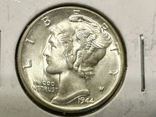 1944 Mercury Dime Brilliant Uncirculated 90% Silver