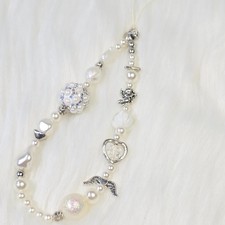Baroque Angel Pearl Phone Charm Aesthetic Phone Strap Keychain Accessory