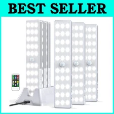 6-Pack Dimmer Closet Lights with Charging Station