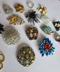 Vintage To Now Jewelry Lot Booches Defect Craft Costume Repair Re-purpose