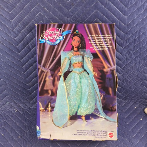 1994 Jasmine Doll Special Sparkles Collection Disney's Aladdin New Box Damage - Picture 6 of 6