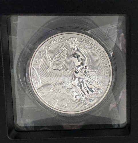 🇺🇸2023 “Lady Germania”5 Mark 1oz 999.9 Silver Sealed Coin In Display Box w/COA - Picture 5 of 7