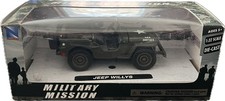 NEW RAY JEEP WILLYS MILITARY MISSION 1:32 SCALE DAMAGED BOX
