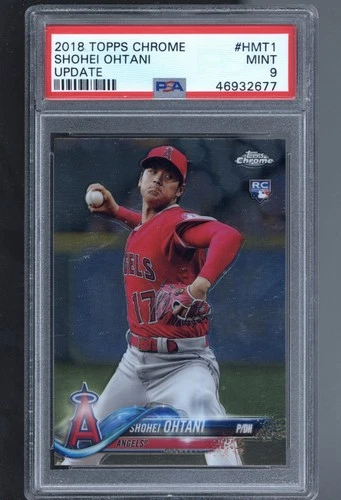 2018 Topps Chrome Update #HMT1 Shohei Ohtani ROOKIE RC PSA 9