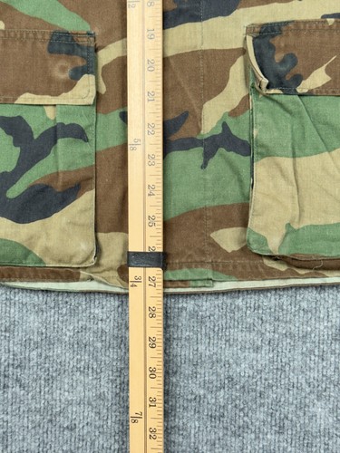 Vintage 1986 US Army Woodland Camo BDU Jacket Ripstop Combat Coat Small Short - Picture 8 of 19