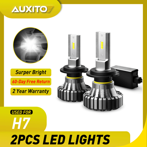 H7 Super White LED Headlight Fog DRL Bulbs Kit High Low Beam 6500K White CANBUS - Picture 1 of 11