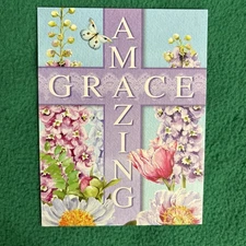 Leanin’ Tree Easter Greeting Note Card “Amazing Grace…”